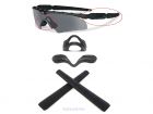 Galaxy Replacement Nose Pads And Ear Socks Rubber Kits For Oakley M Frame 2 Strike Industrial Black Color